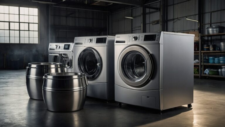 Top Load Washers with Stainless Steel Drums for Durability